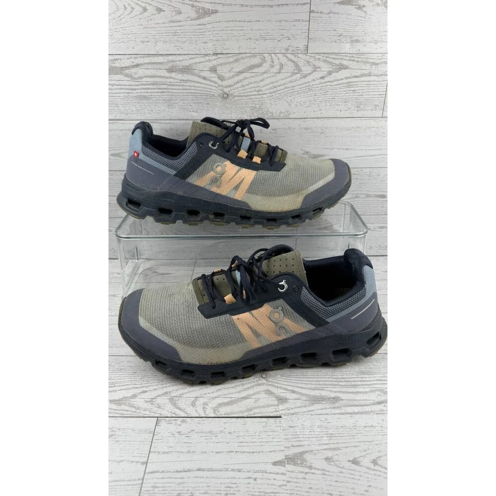 On Cloudvista 64.98593 Blue 8D Mens Mesh Upper Lace Up Trail Running Shoes #924